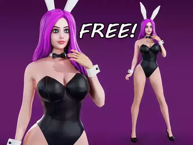 Bunny Girl  Free 3D print model