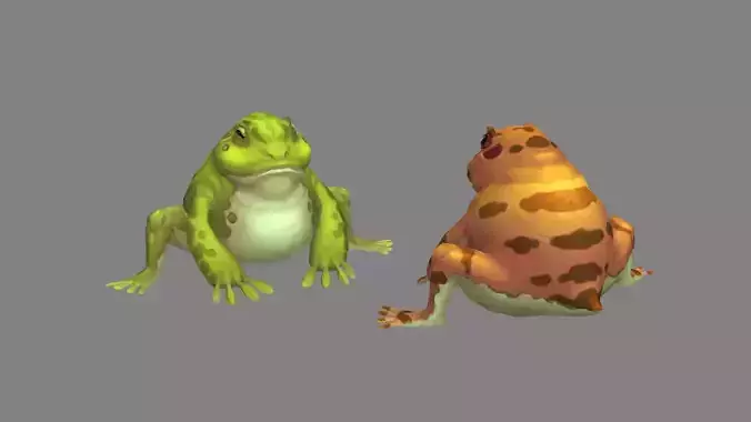 Cartoon Frog  - Fire Frog