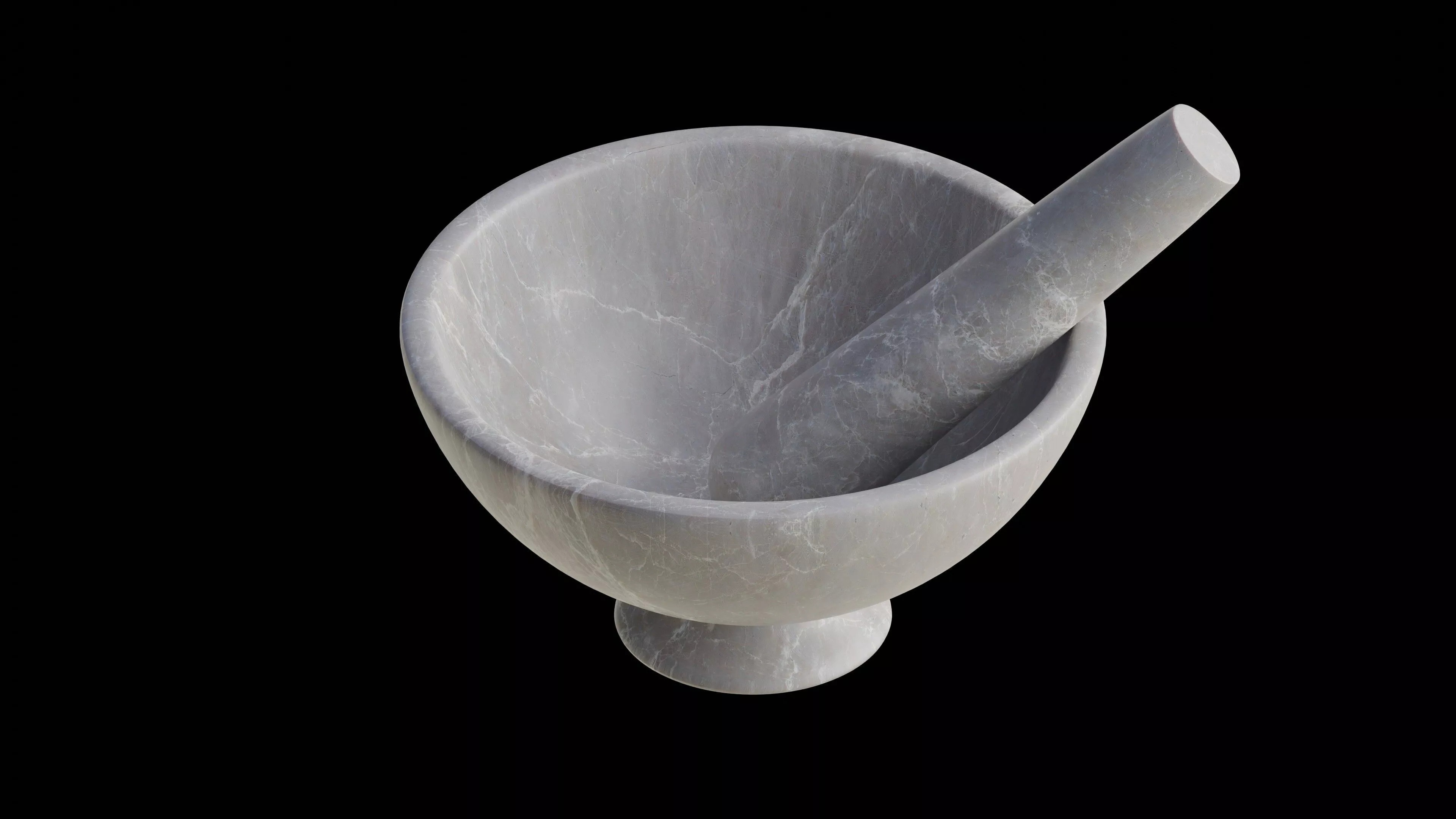 Soapstone Mortar and Pestle 3D model