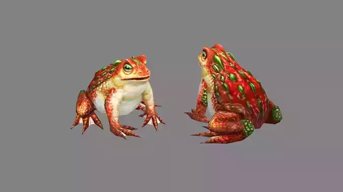 Cartoon Toad - Poison Frog