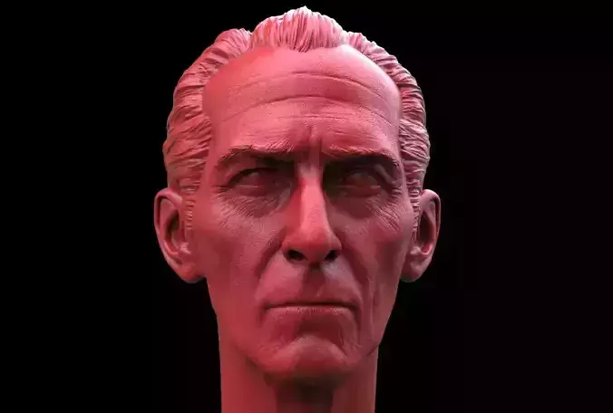 Grand Moff Tarkin Head 3D print model