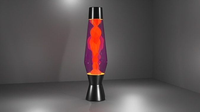 lavalamp lamp with base Low-poly 3D model