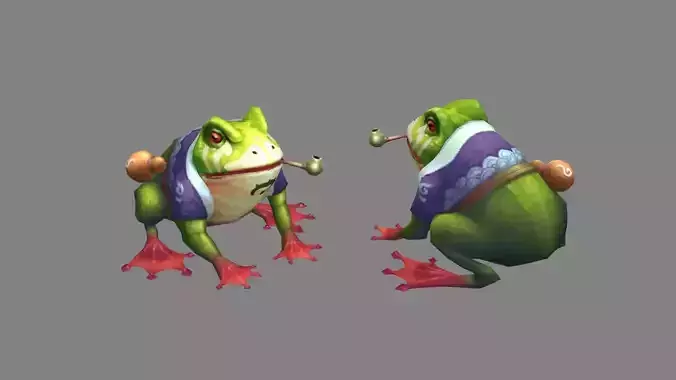 Smoking frog monster