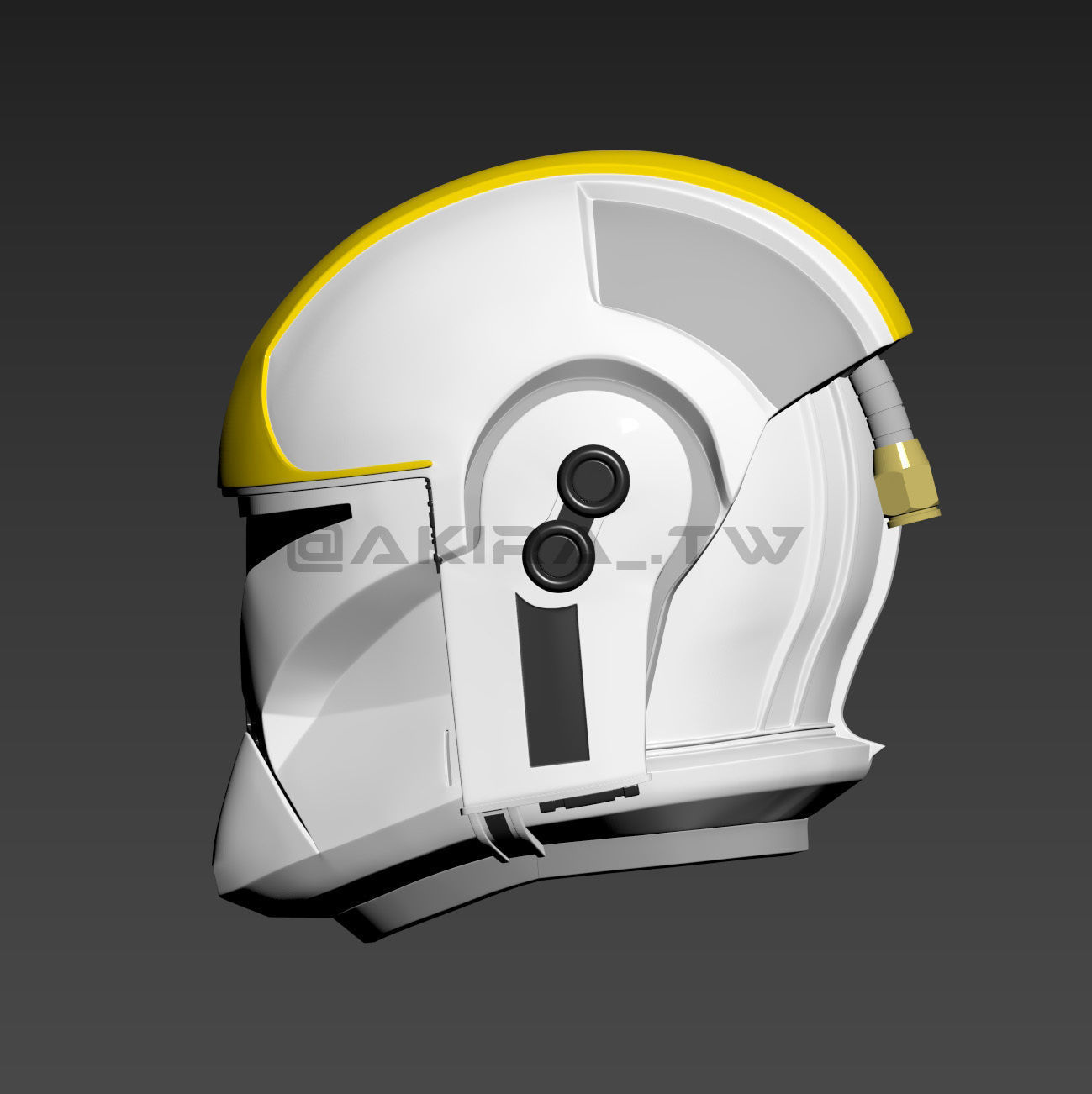 Star Wars Clone Pilot AOTC Phase 1 Trooper Helmet 3D print model_4