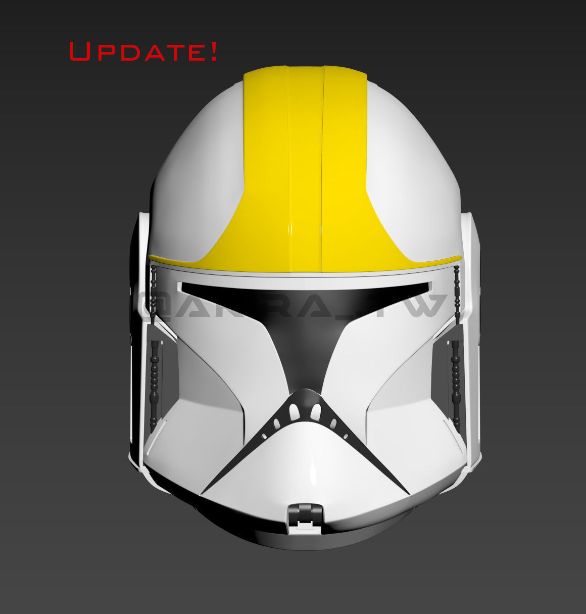 Star Wars Clone Pilot AOTC Phase 1 Trooper Helmet 3D print model_2