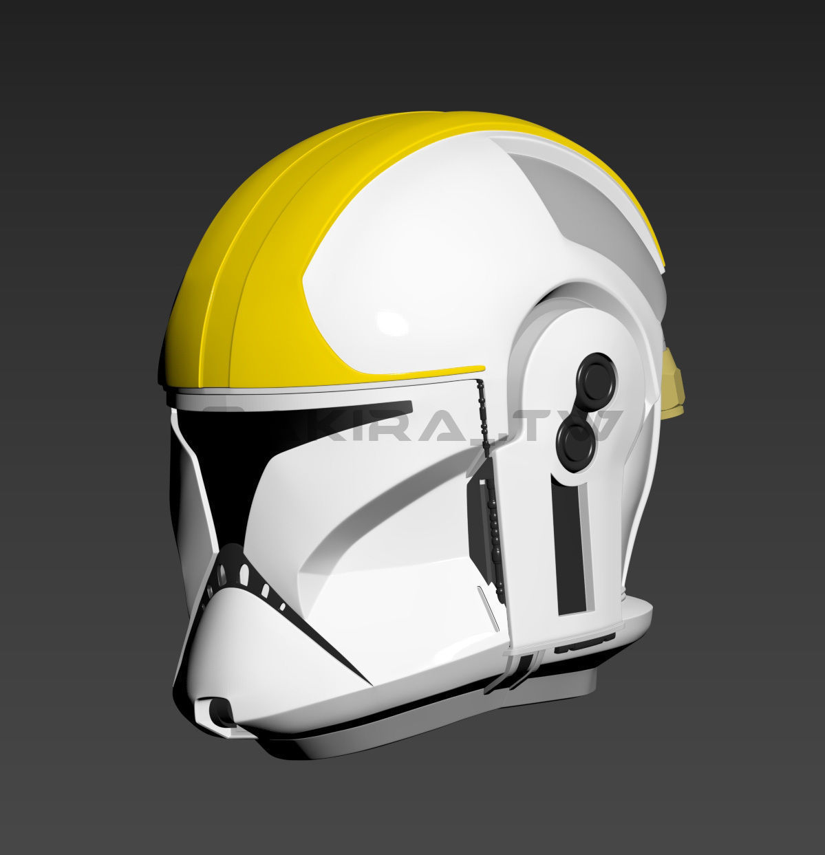 Star Wars Clone Pilot AOTC Phase 1 Trooper Helmet 3D print model_3