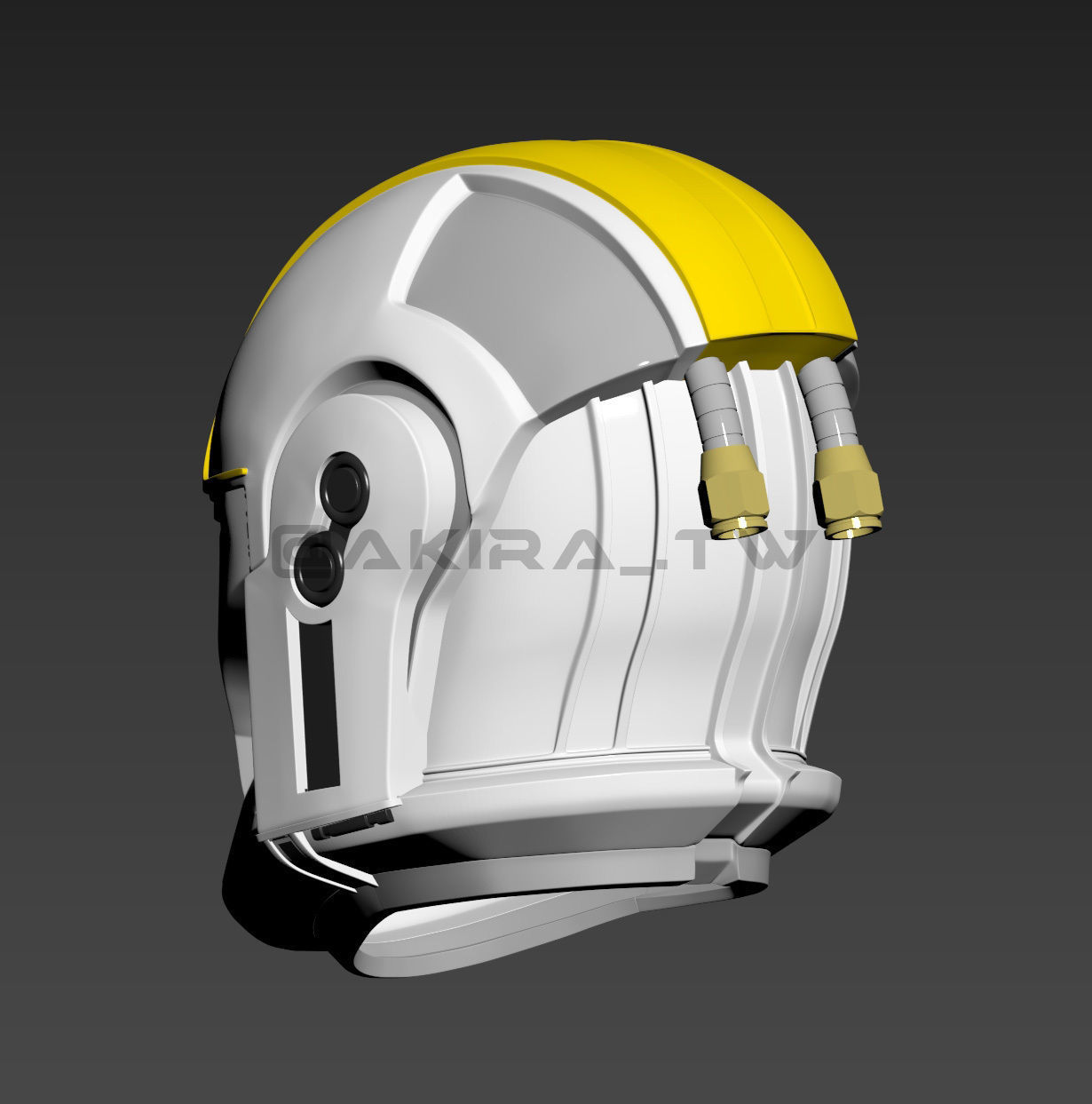 Star Wars Clone Pilot AOTC Phase 1 Trooper Helmet 3D print model_5