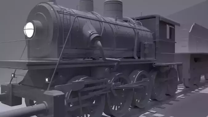 Train Locomotive with wagon