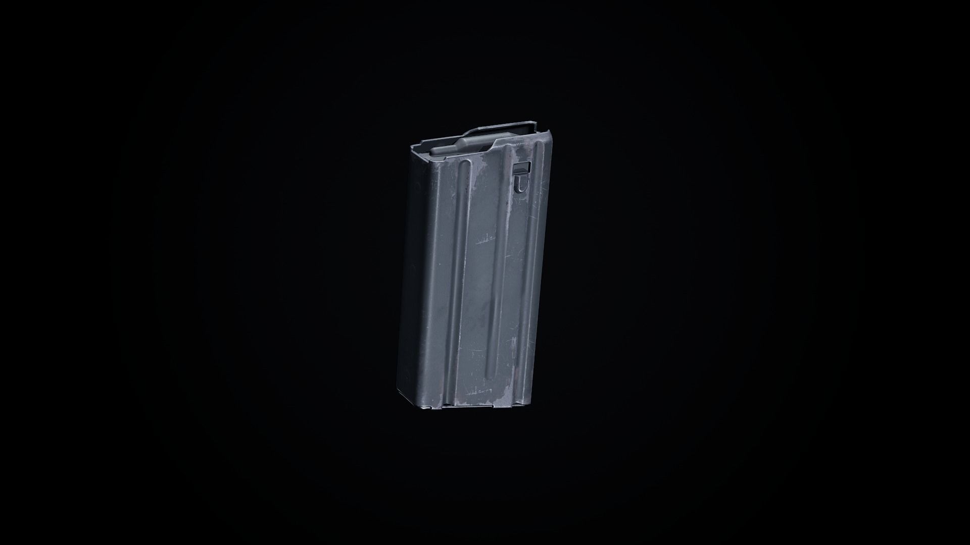 Mk12 PBR sniper rifle scope Low-poly 3D model_5