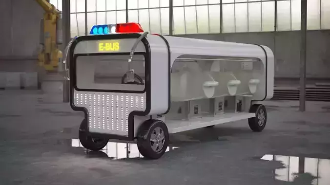 Electronic Bus Concept 3D model