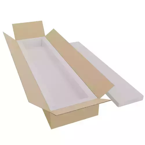 Cardboard Box Low-poly 3D model