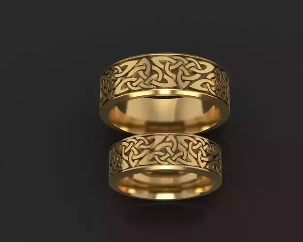 Celtic wedding band 3D print model