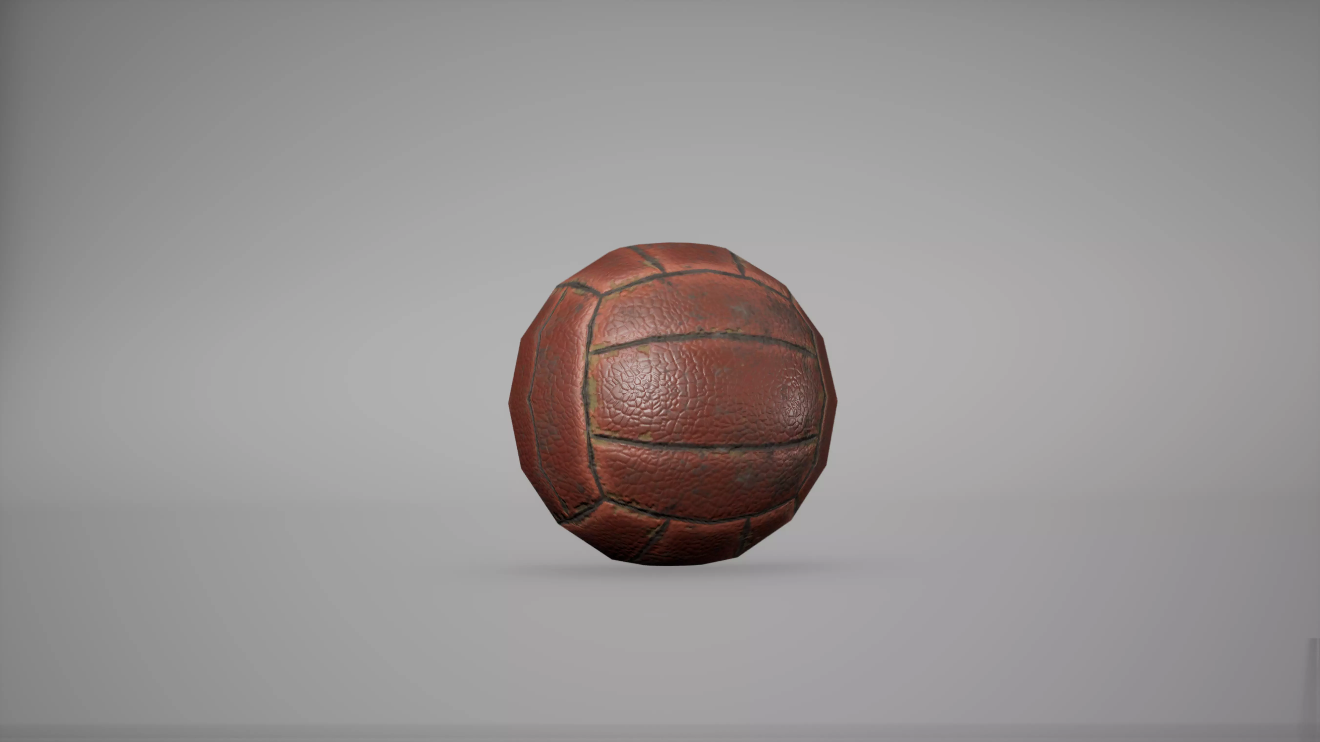 Ball Game Ready Low Poly football Low-poly 3D model_0