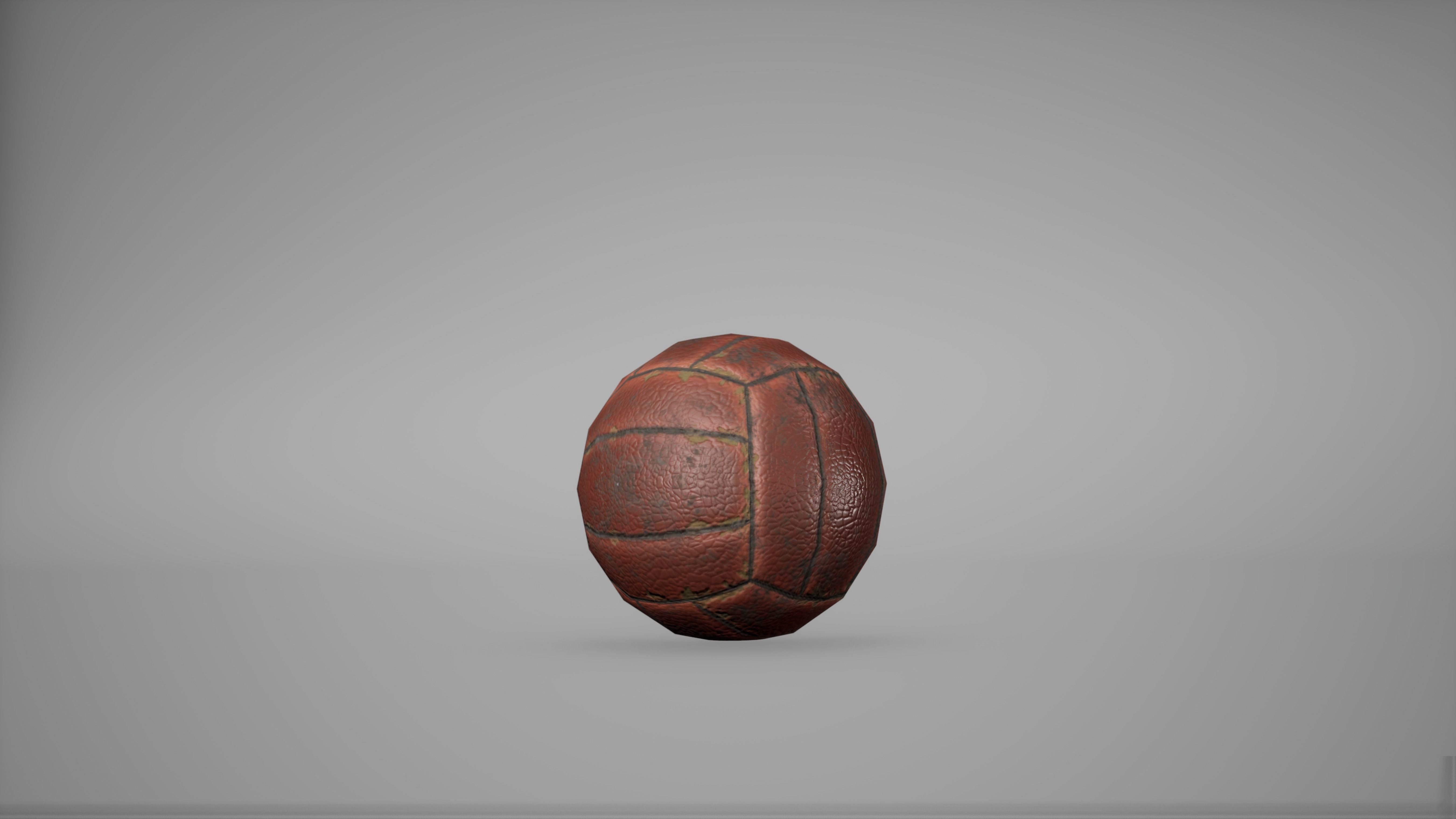 Ball Game Ready Low Poly football Low-poly 3D model_2