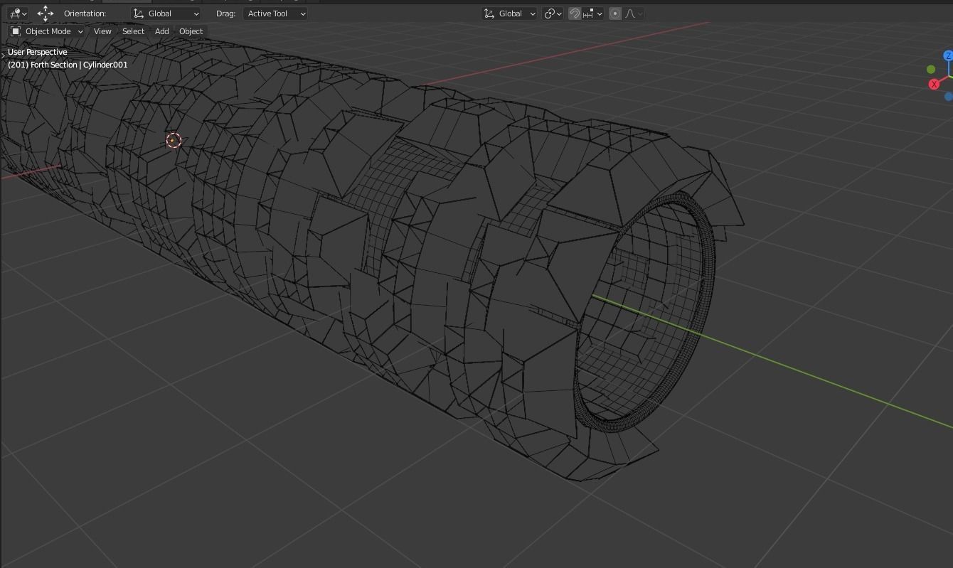 SciFi Tunnel TimeWarp Portal Package 3D model_11