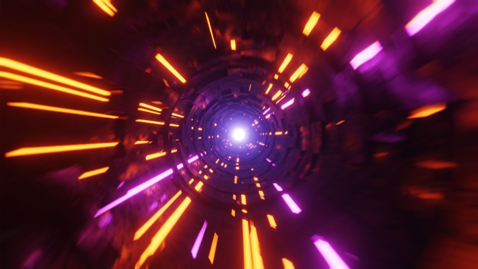 SciFi Tunnel TimeWarp Portal Package 3D model_7