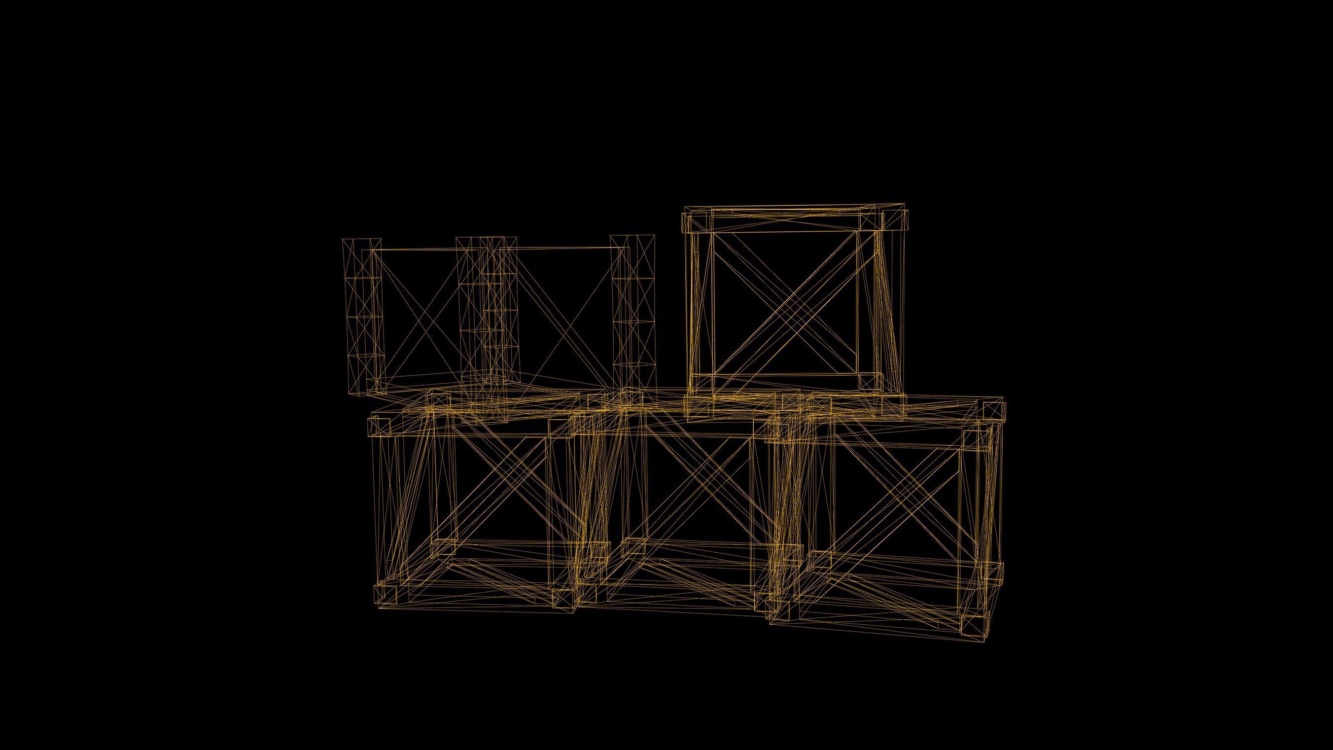 Barrel Set Low Poly Game Ready of wooden barrels Low-poly 3D model_18