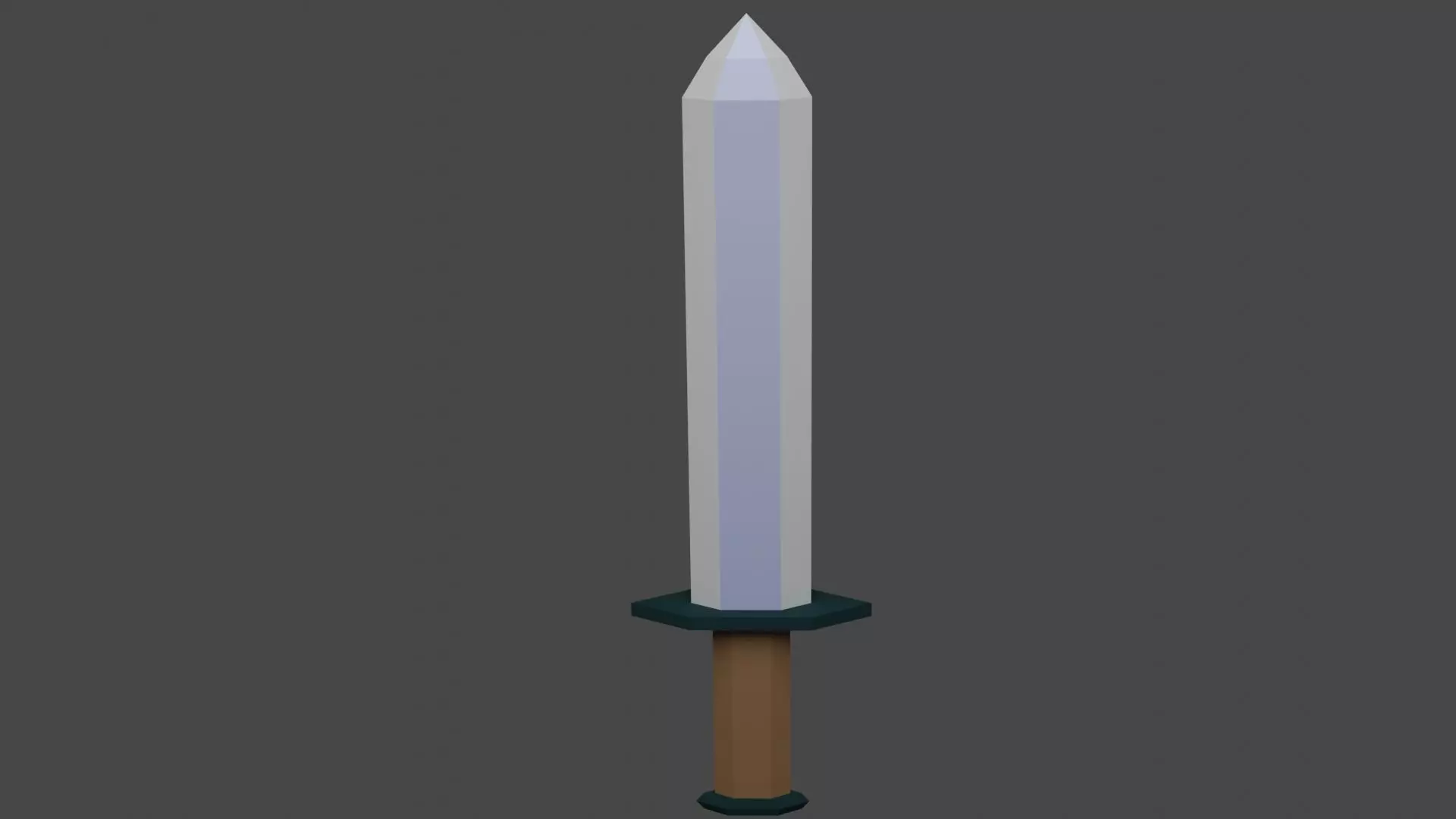 Low Poly 1h sword Free low-poly 3D model