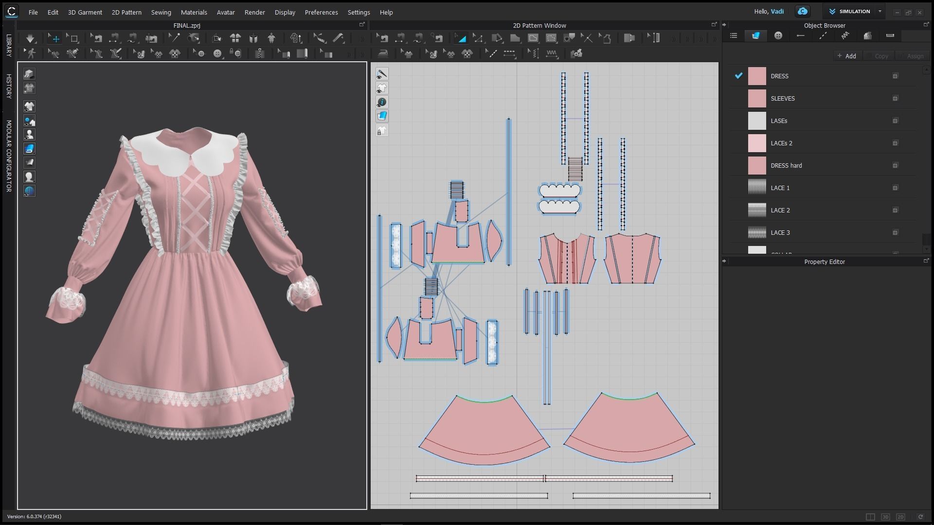Vintage Dress 3 3D model_5