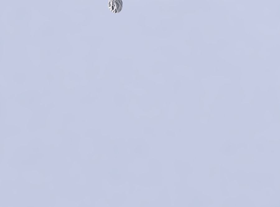 Vase flared with twisted inner and outer lines tapered 3D print model_2