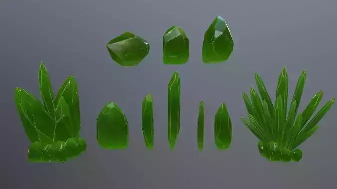 Crystal Set jade stone