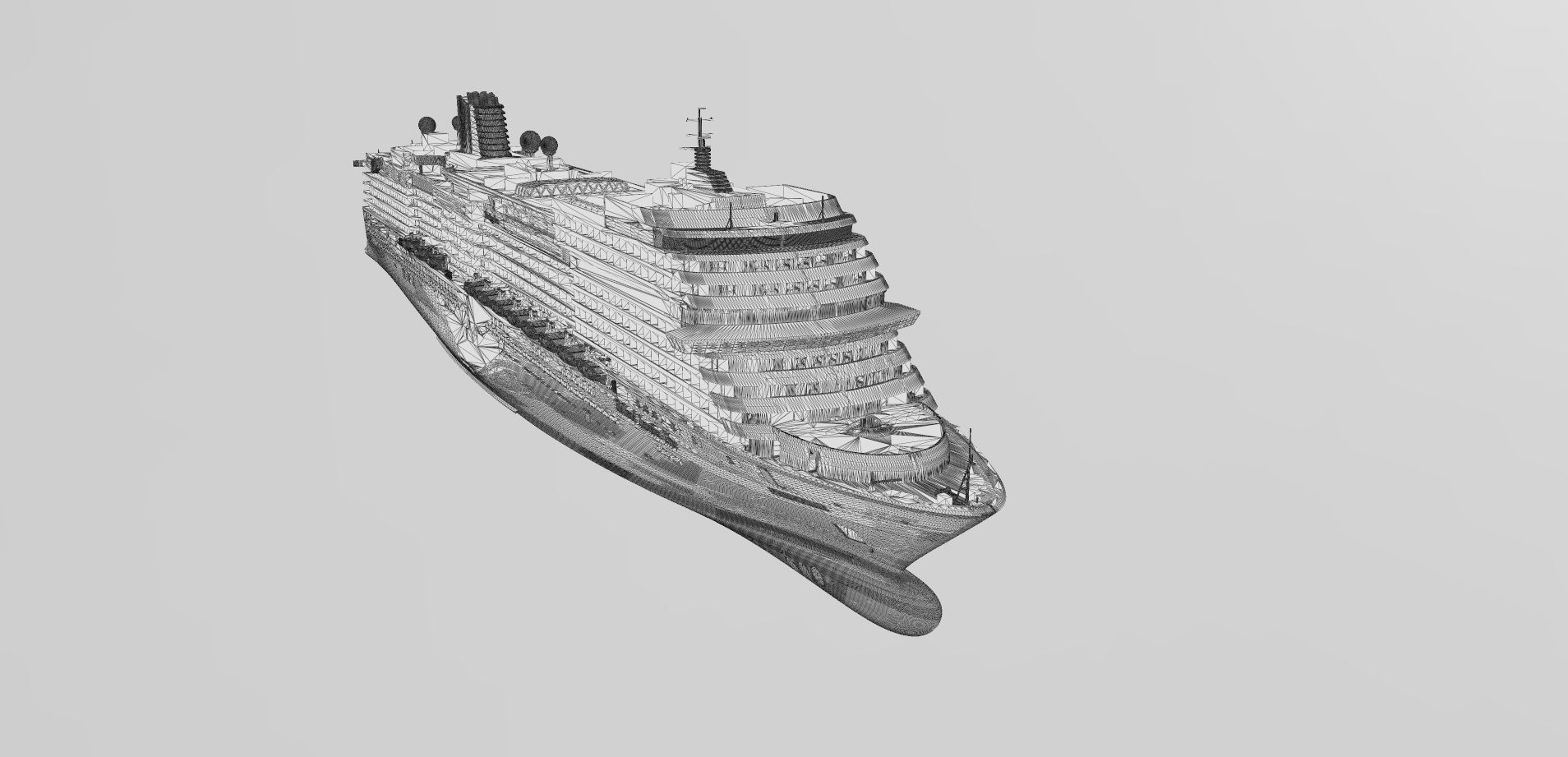 Holland America Line cruise ship MS Koningsdam printable model 3D print model_6