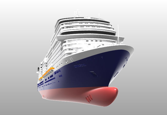 Holland America Line cruise ship MS Koningsdam printable model 3D print model_5