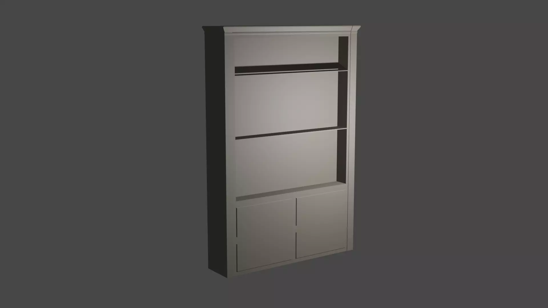 Rustic sideboard 3D model_0