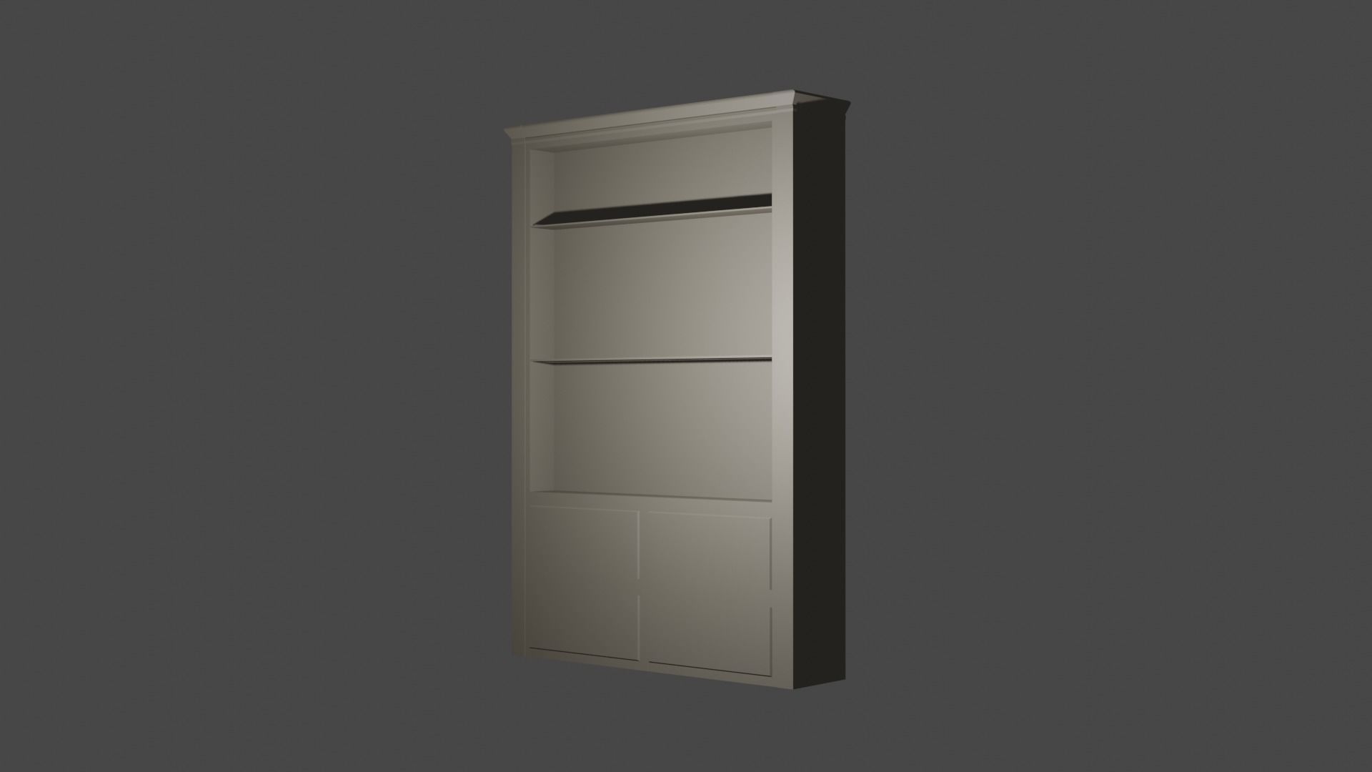 Rustic sideboard 3D model_3