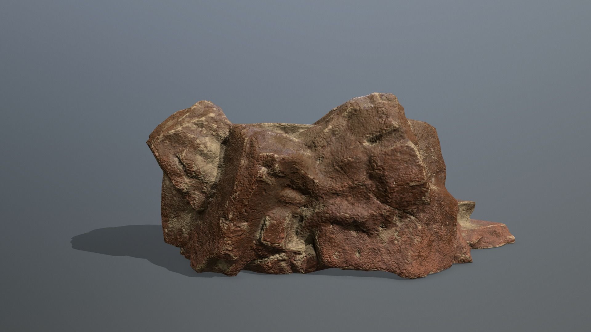 Altar Set rock steps Low-poly 3D model_6