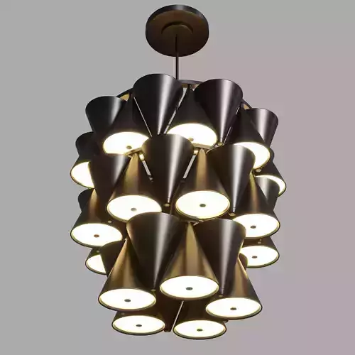 Luca Nichetto Legato 3-Tier Chandelier 3D model