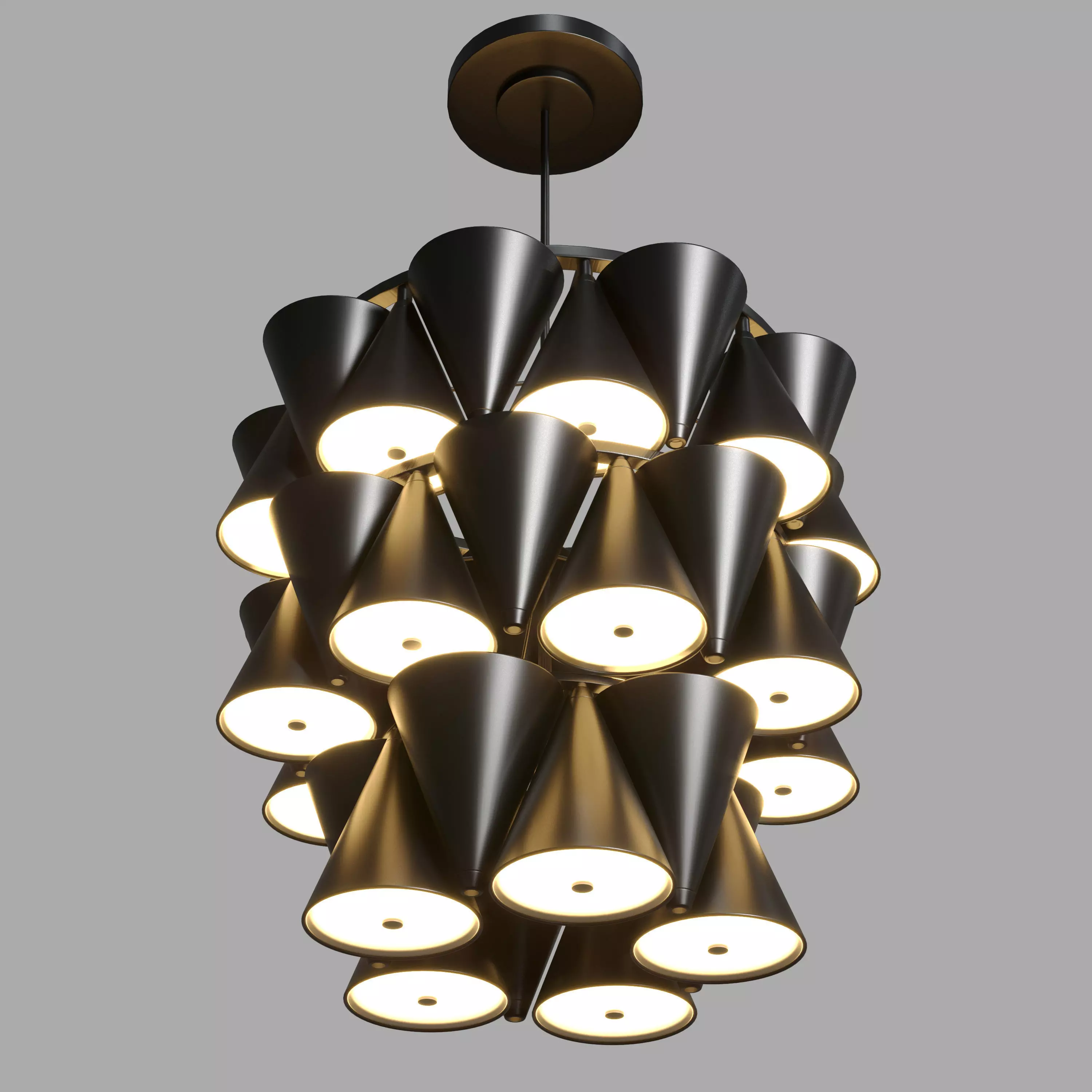 Luca Nichetto Legato 3-Tier Chandelier 3D model_0