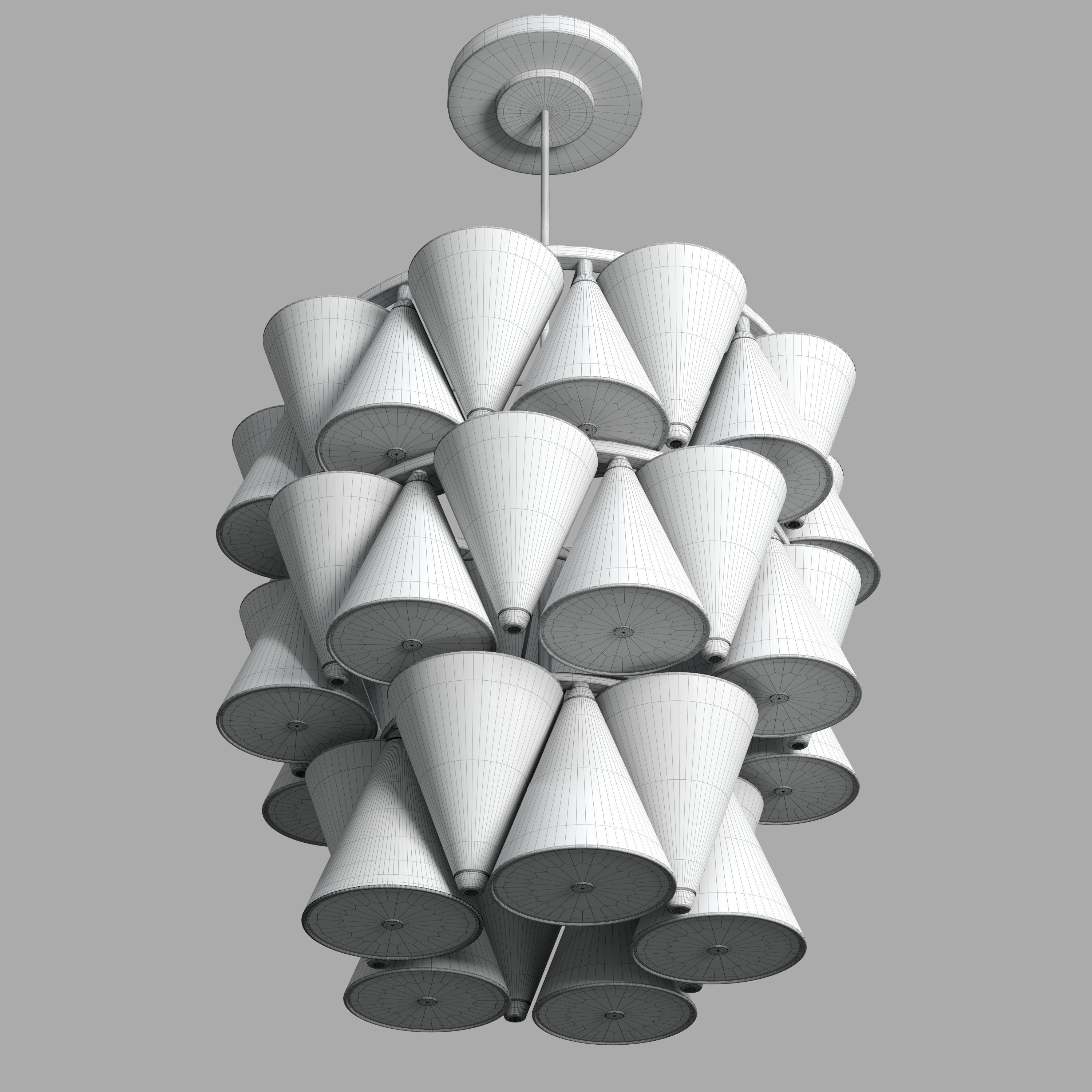 Luca Nichetto Legato 3-Tier Chandelier 3D model_2