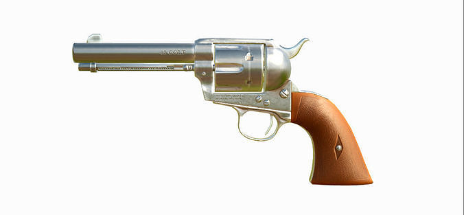 Colt Single Action Army Low-poly 3D model