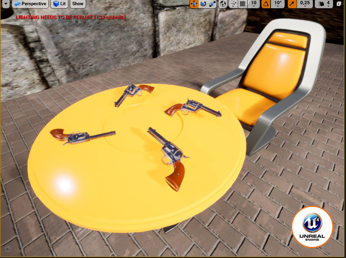 Colt Single Action Army Low-poly 3D model_10