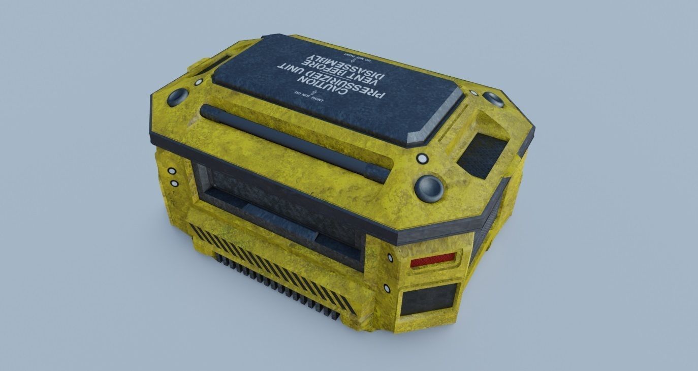 Weapons Crate 3D Model Low-poly 3D model_15