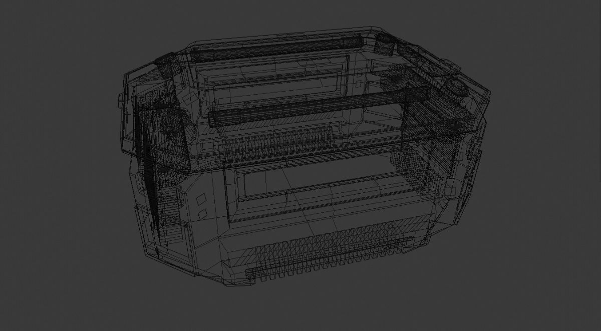 Weapons Crate 3D Model Low-poly 3D model_12