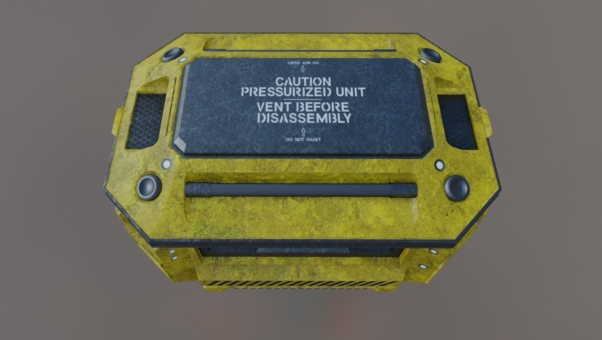 Weapons Crate 3D Model Low-poly 3D model_11