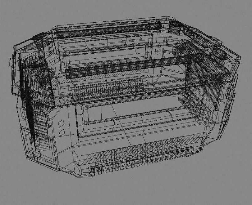 Weapons Crate 3D Model Low-poly 3D model_3
