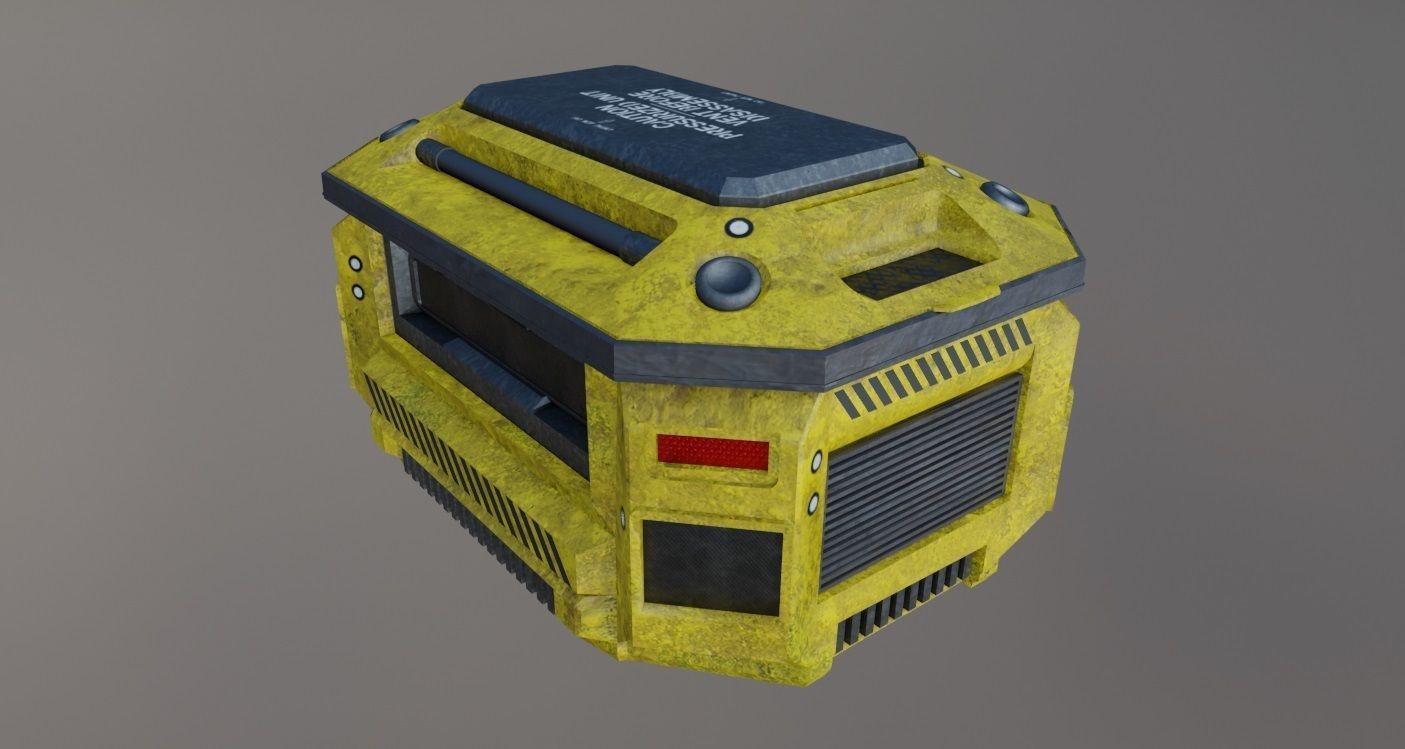Weapons Crate 3D Model Low-poly 3D model_14