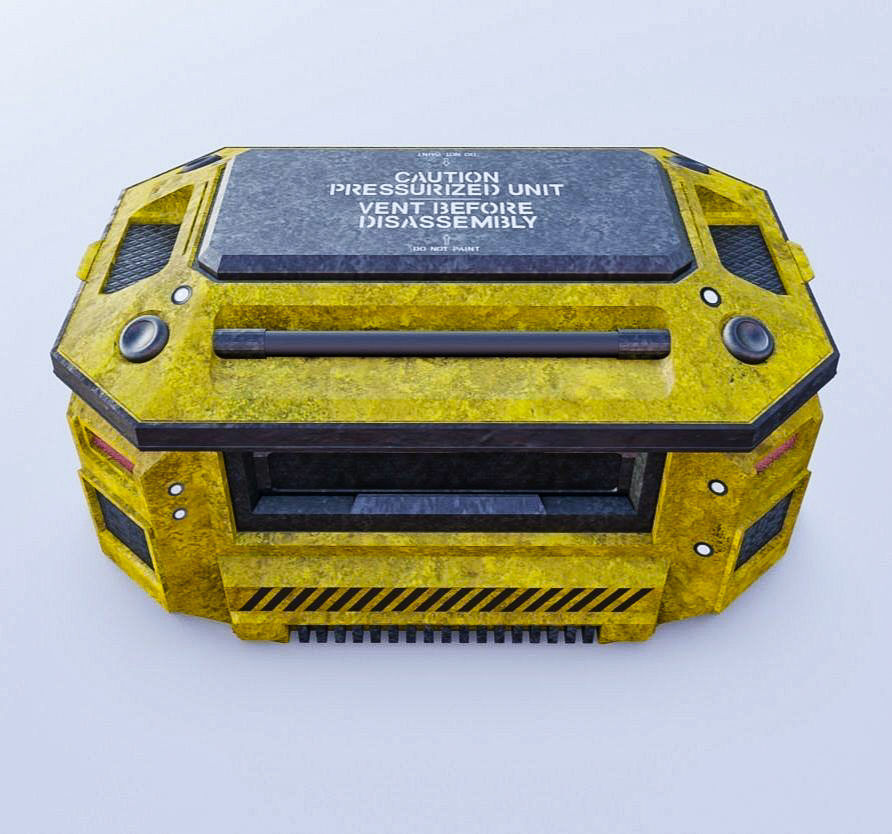 Weapons Crate 3D Model Low-poly 3D model_6