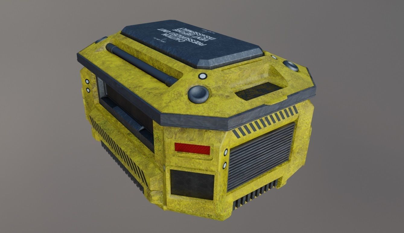 Weapons Crate 3D Model Low-poly 3D model_8