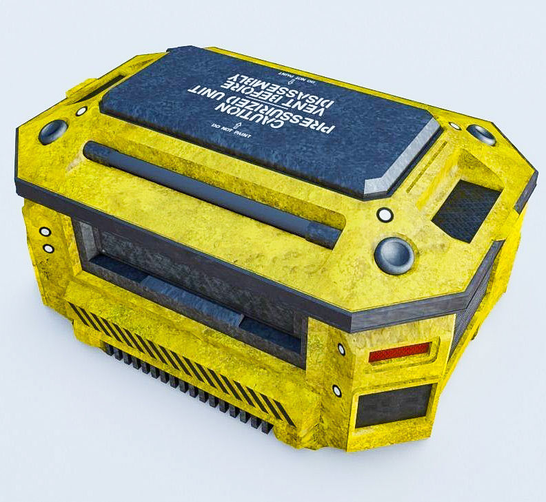 Weapons Crate 3D Model Low-poly 3D model_18