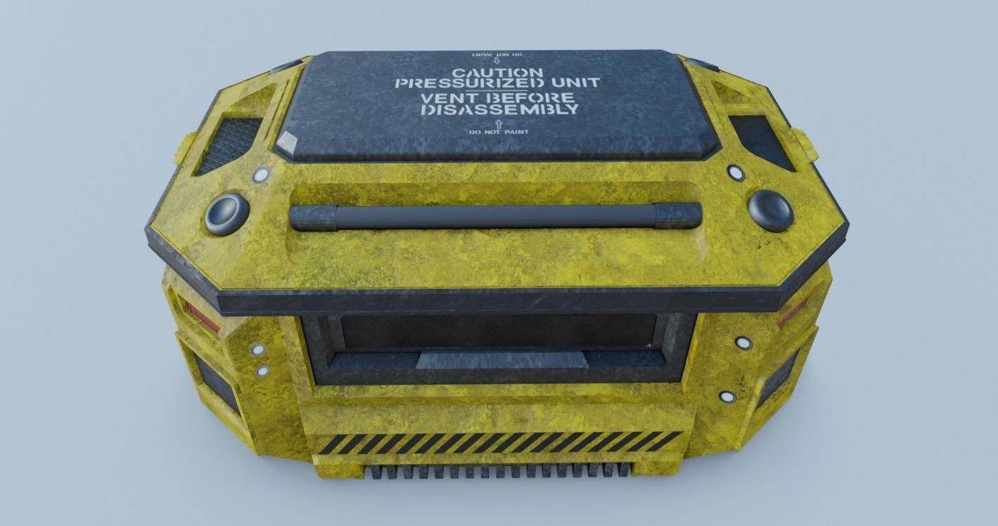 Weapons Crate 3D Model Low-poly 3D model_10
