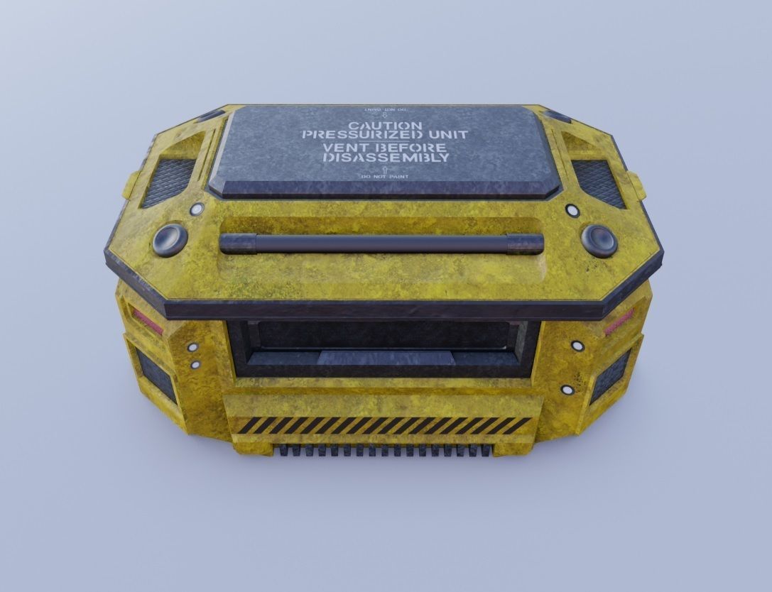 Weapons Crate 3D Model Low-poly 3D model_5