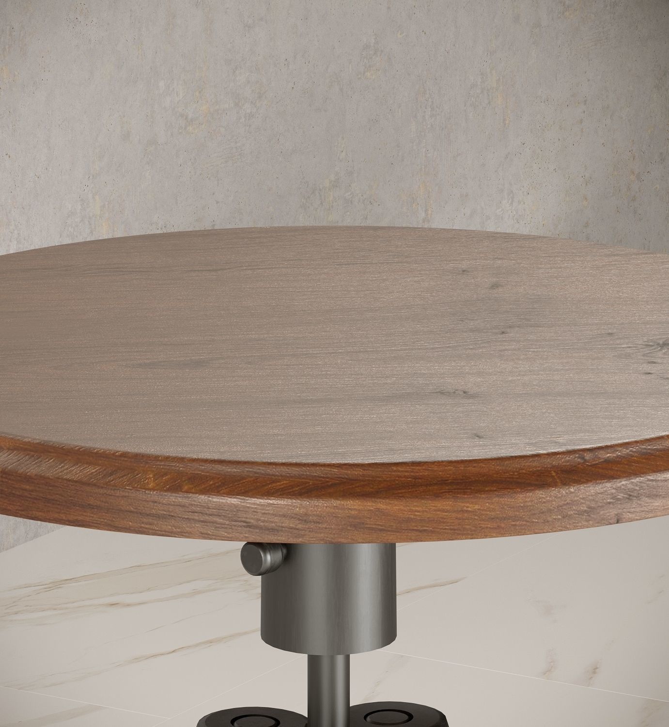 Bar stool loft Low-poly 3D model_2