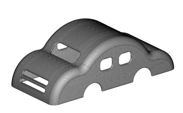 Kids Classic Car Body 3D print model_2