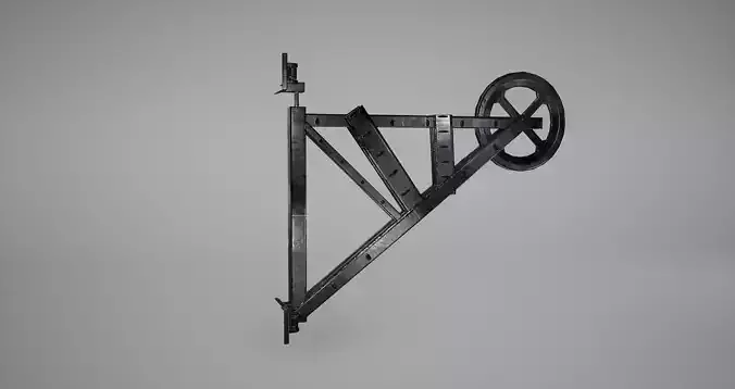 Crane Piece Low Poly Game Ready 