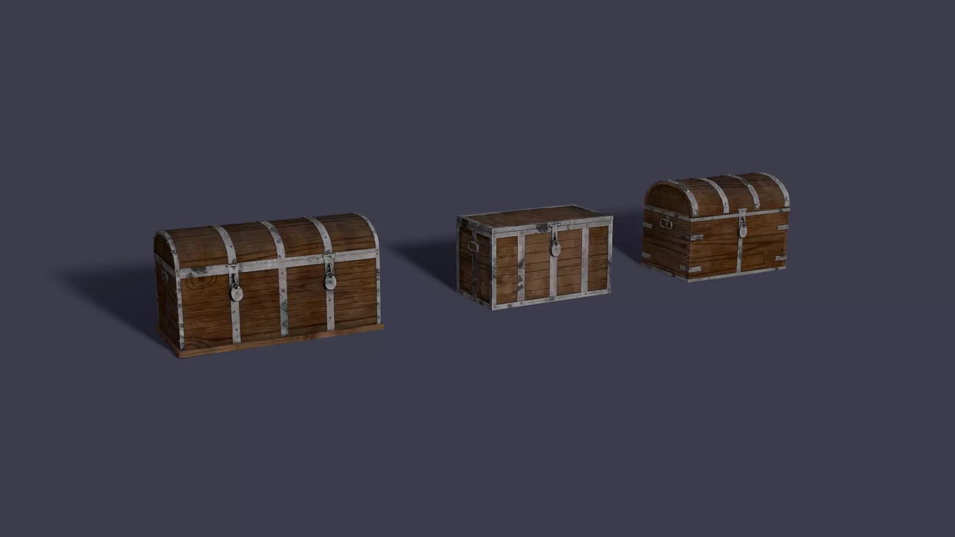 Chest pack Low-poly 3D model