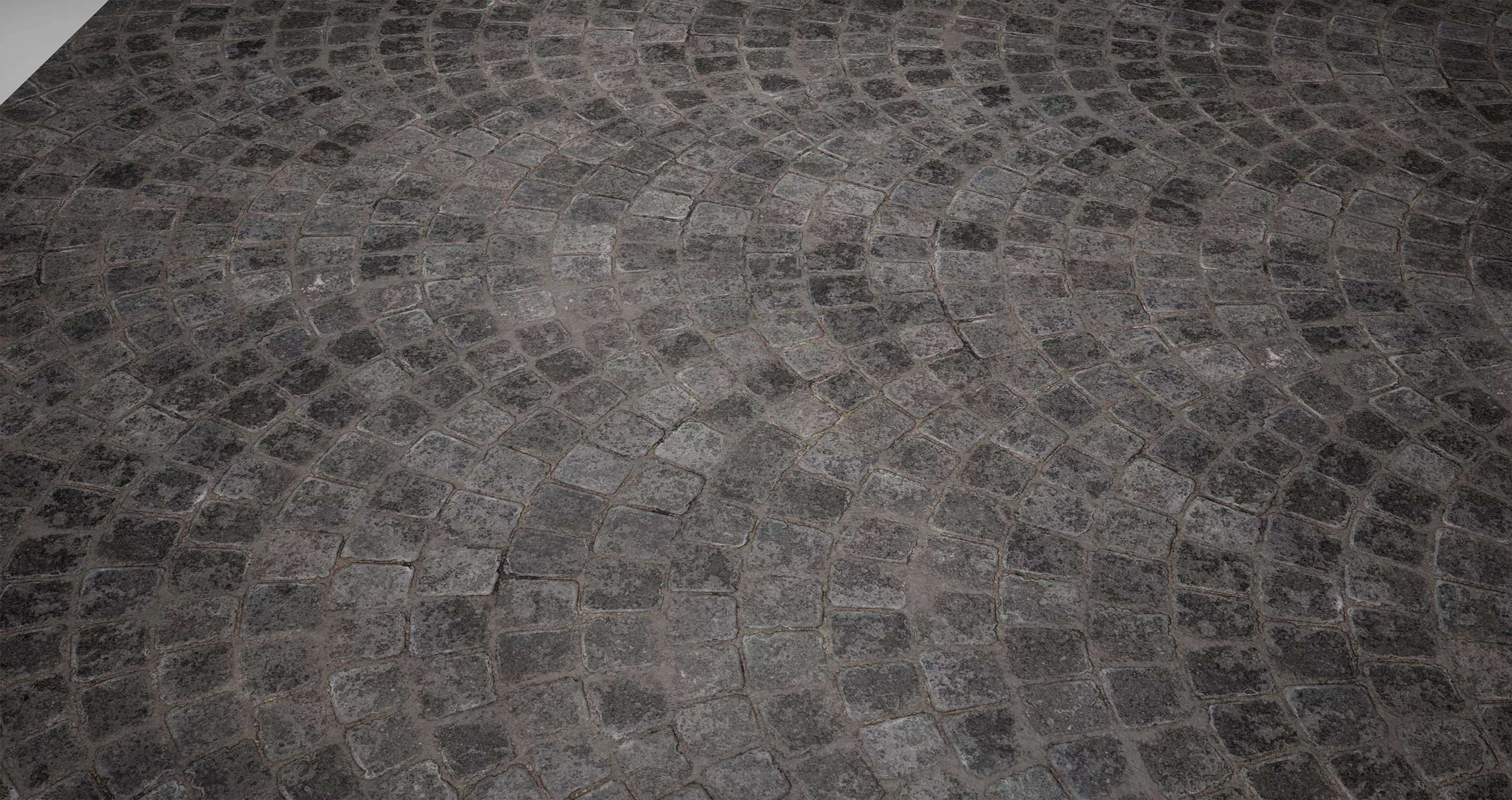 Floor Low Poly Game Ready cobblestone rug Low-poly 3D model_0